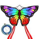 Kite Set Kaiciuss Large Rainbow Butterfly Para Crianças E Adultos