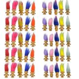 Mini Troll Dolls Yintlilocn 50 Peças De Pvc Vintage Trolls Kids Toy