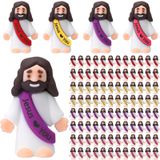 Mini Jesus Figures Bememo, 100 Peças, Presente De Páscoa Jesus Loves You