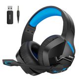 Fone De Ouvido Sem Fio Para Jogos Binnune 2,4 Ghz Com Bateria De 120 Horas Ou Mais Ps5/ps4/pc
