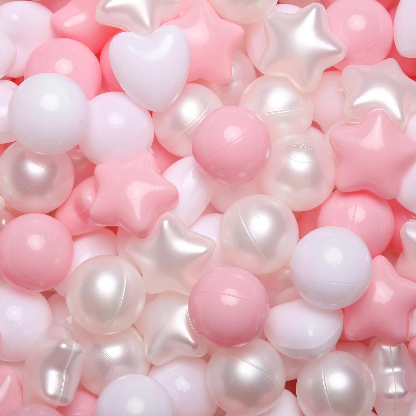 Ball Pit Balls Gogoso Stars Hearts Shape Para Crianças 100 Unidades