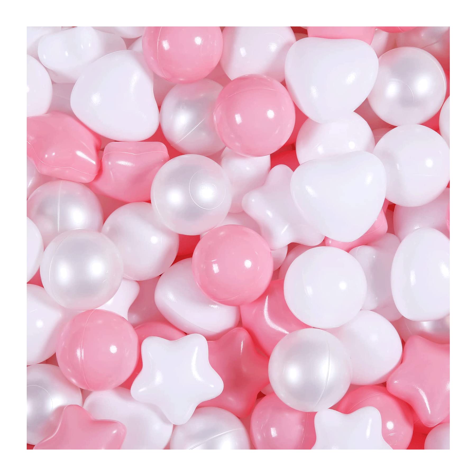 Ball Pit Balls Gogoso Pink Com Star &amp; Heart 100 Por 1-5 Anos