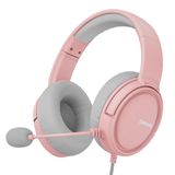 Fone De Ouvido Para Jogos Binnune Bg02 Com Microfone Para Xbox Ps4 Ps5 Pc Ns - Rosa
