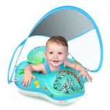 Bóia De Natação Para Bebês, Piscina Inflável Laycol Com Cobertura Solar