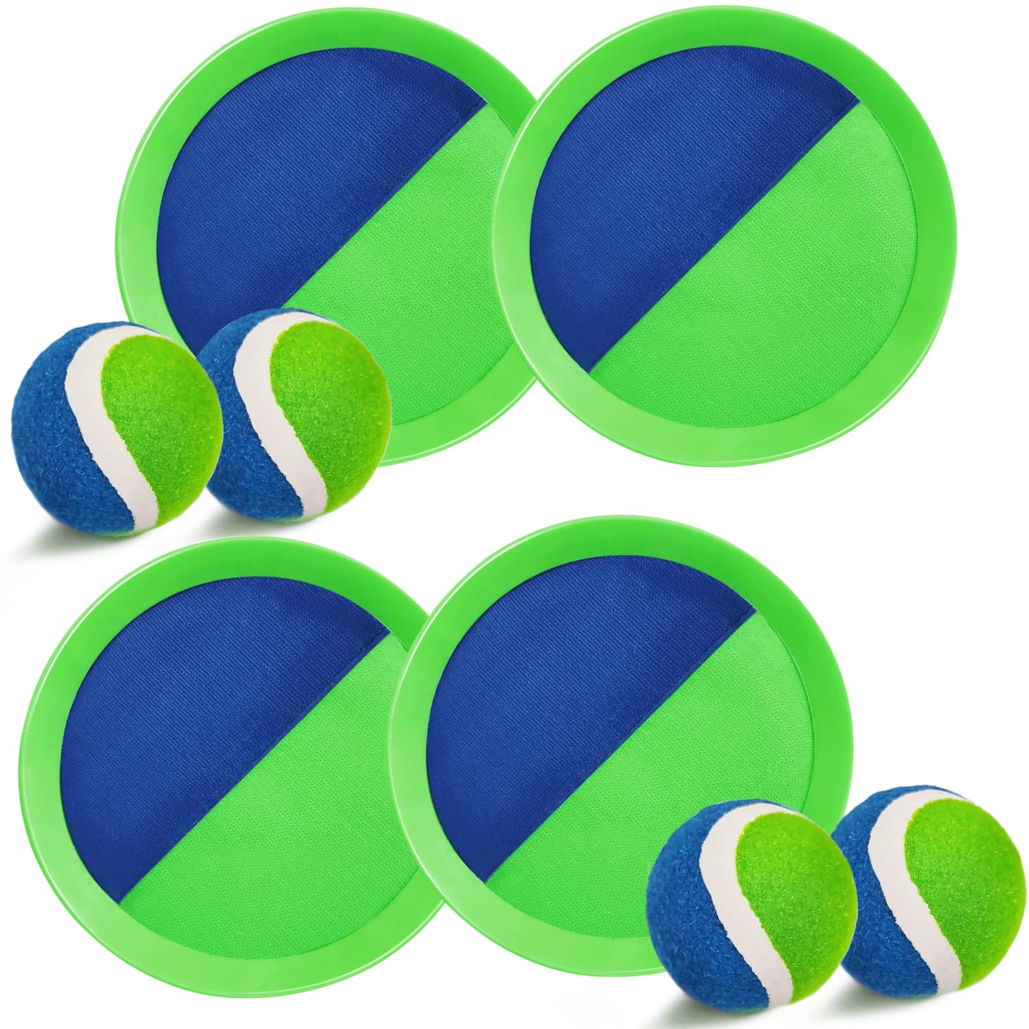 Ball Catch Set Game Toss Paddle Jalunth Upgrade Volcro