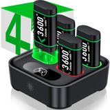 Carregador Para Controle Xbox One Com Bateria Recarregável De 4x3600mwh