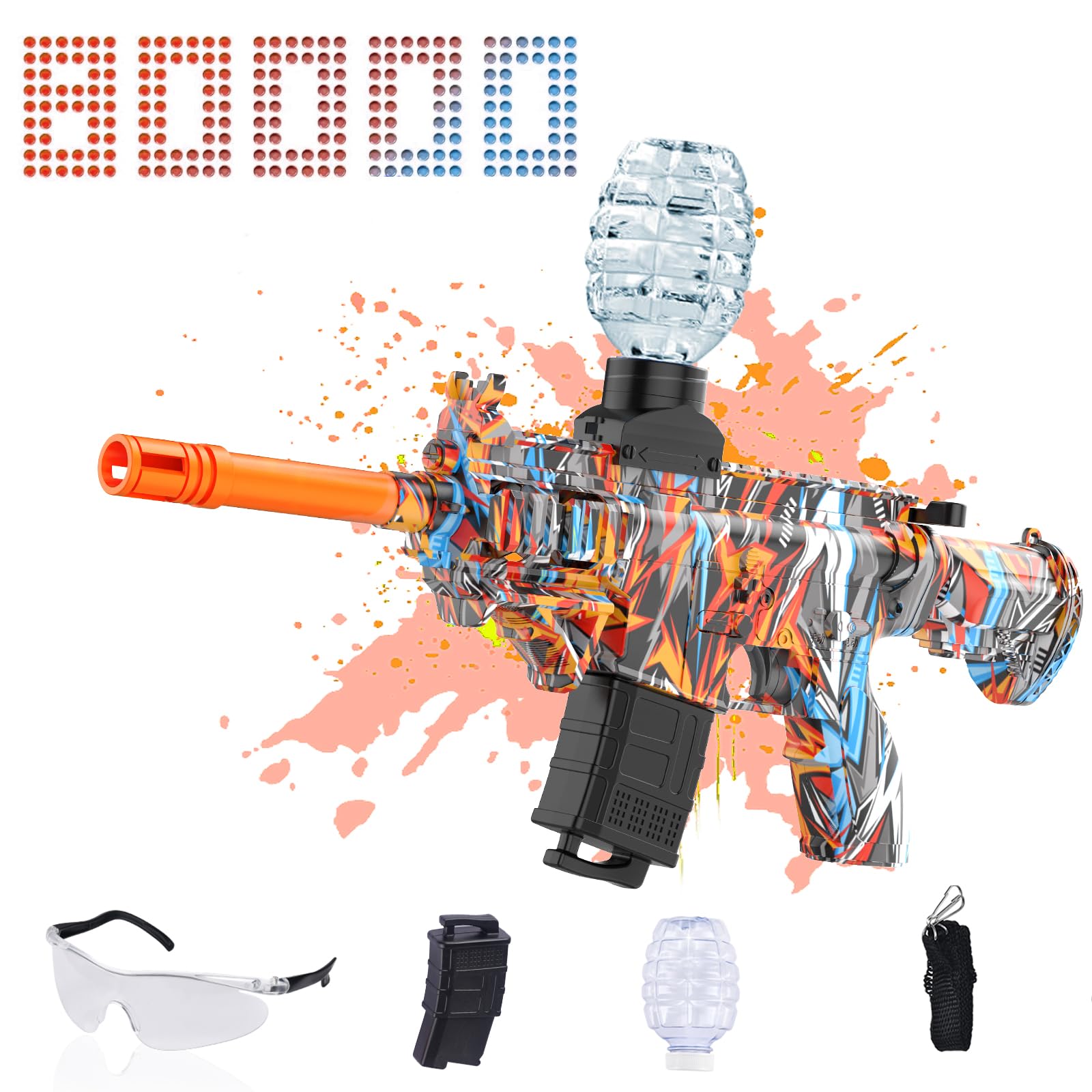 Brinquedo Water Splatter Ball Blaster Elétrico Janniress