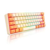 Teclado Para Jogos Snpurdiri 60% Rgb Retroiluminado Ultracompacto De 61 Teclas