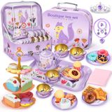 Conjunto De Festa De Chá Iao Vueby Princess Tea Time 49 Unidades De 3 A 8 Anos