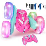 Carro De Controle Remoto Amicool Stunt 4wd 2,4 Ghz Para Meninas De 3 A 12 Anos