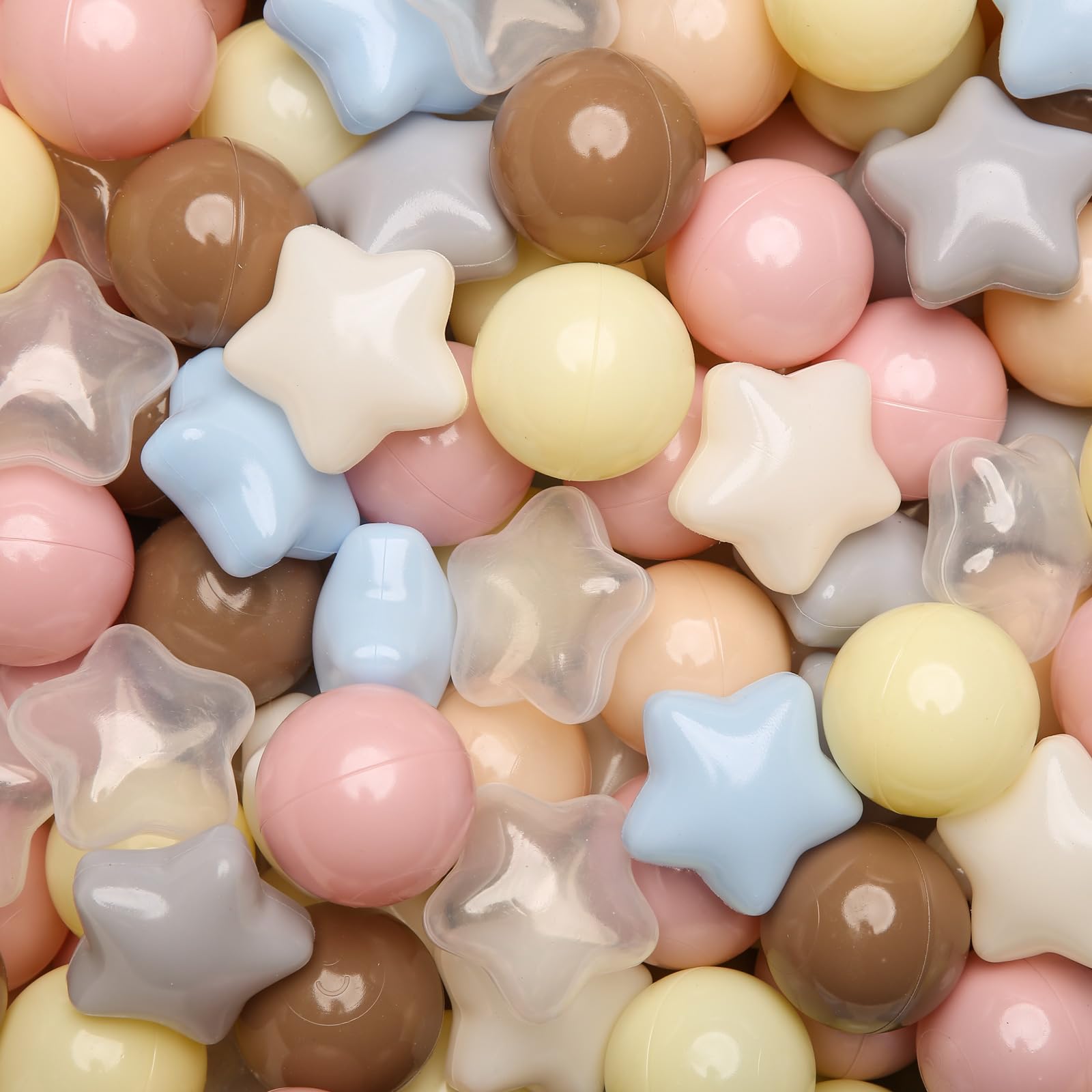 Ball Pits Balls Gogoso Creme Não Tóxico De 2,2 Polegadas E 100 Bolas