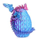 Ovo De Dragão Com Dragão Articulado Dentro Do Roxo Misterioso De Mydhall