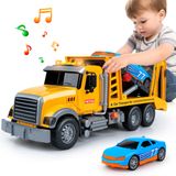 Porta-carros De Transporte De Caminhões De Brinquedo Com Carro De Corrida Dwi Dowellin