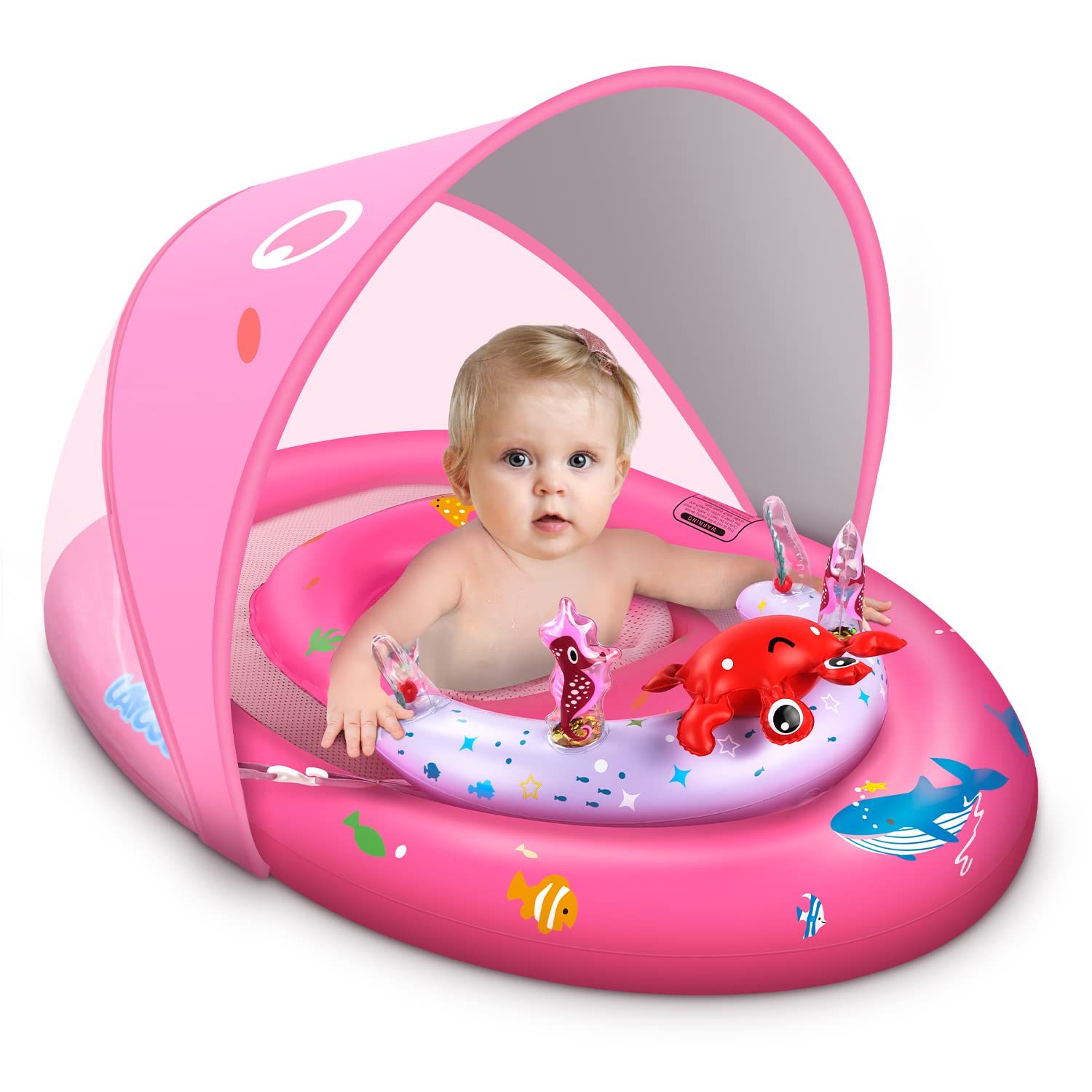 Baby Pool Float Laycol Com Proteção Solar Upf50+ De 3 A 36 Meses
