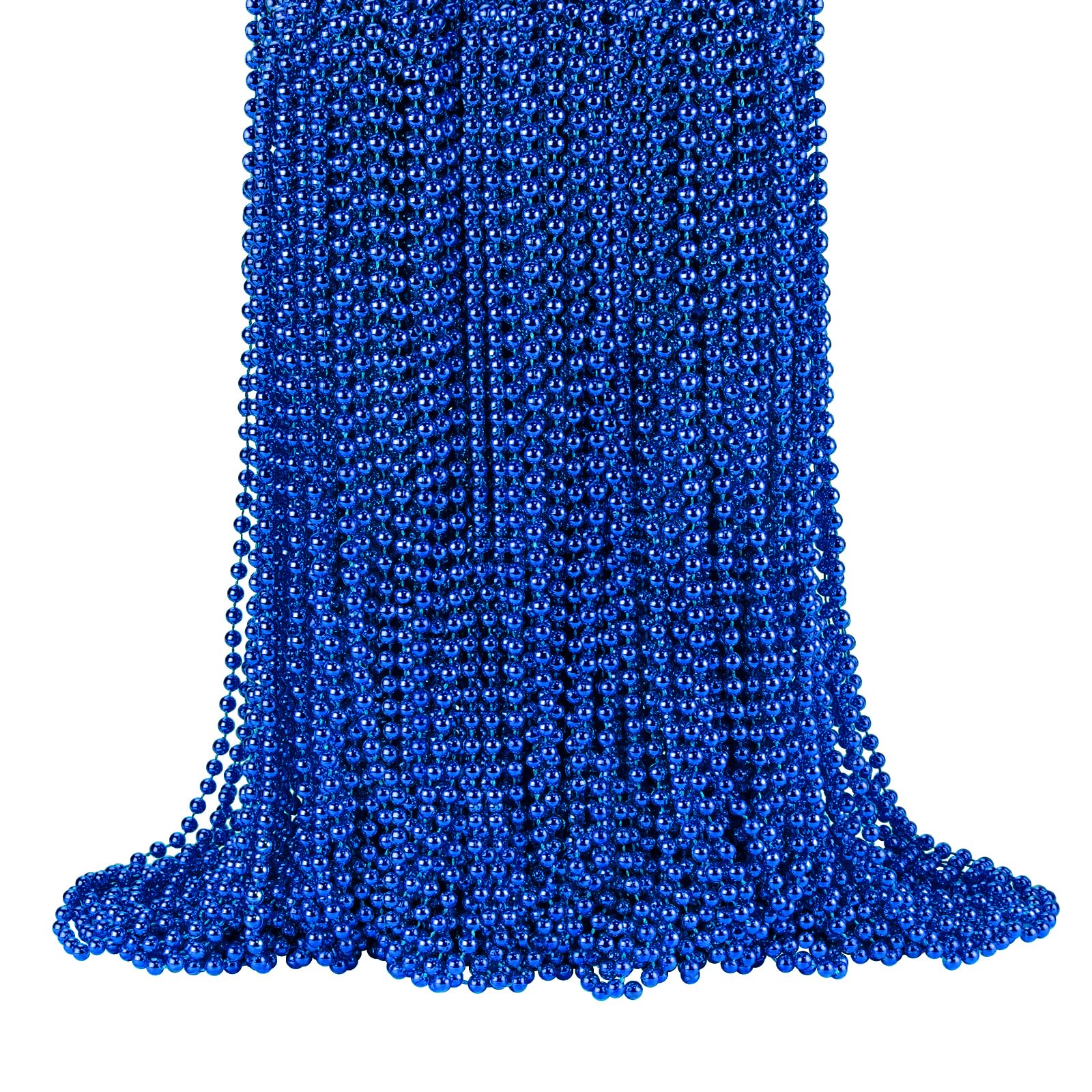 Colares De Miçangas Shaoqinlin Blue Mardi Gras 144 Unidades Para Festa