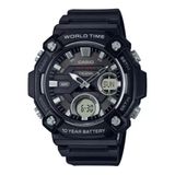 Relógio Casio Masculino Anadigi Preto Aeq-120w-1avdf