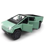 Caminhão De Brinquedo Qetupa Cybertruck Modelo 1/24 De Metal Fundido Sob Pressão Com Luzes