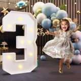 Marquee Numbers Imprsv 3ft Light Up Para 3º 30º Aniversário