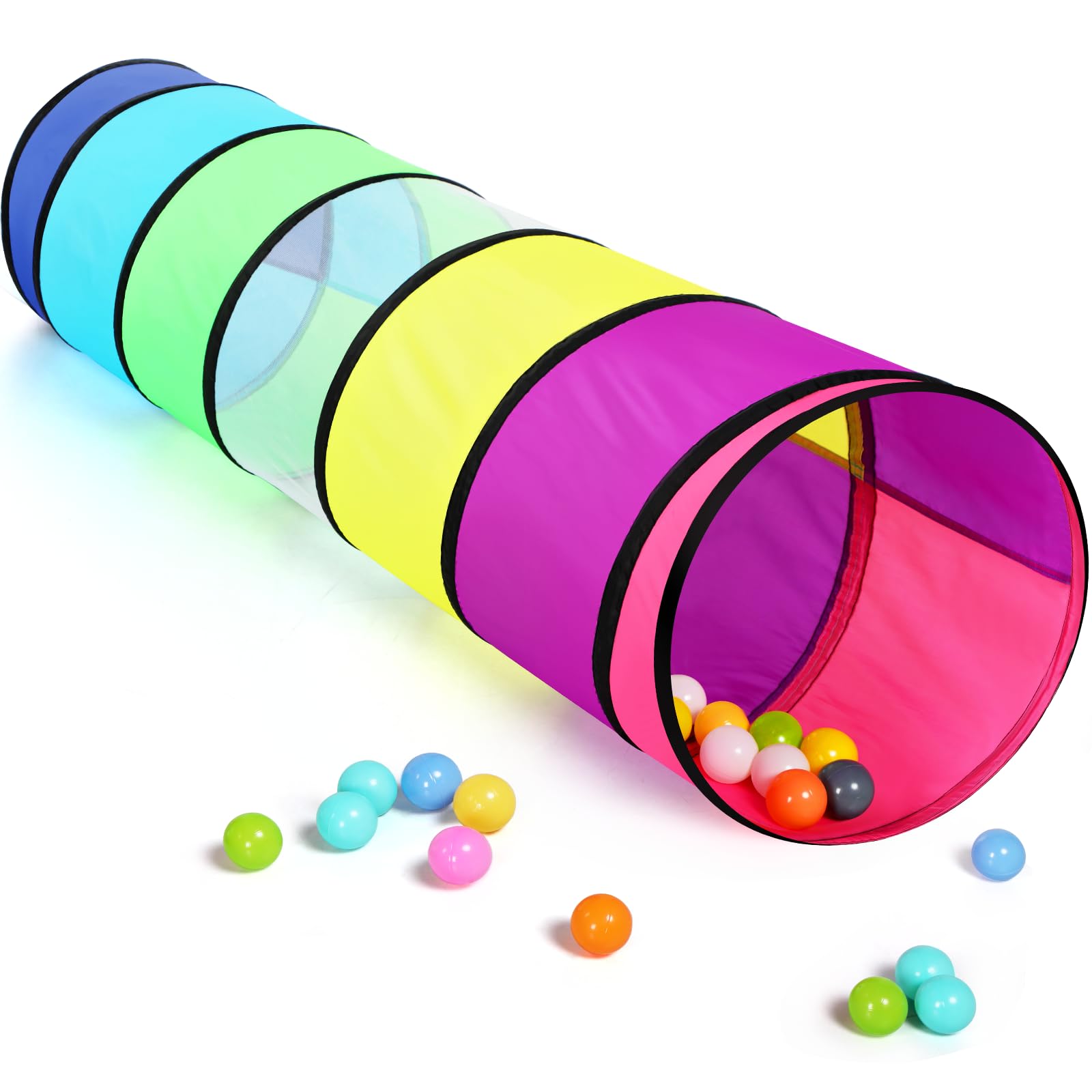 Jogue Tunnel Moncoland Kids Colorful Pop Up Crawl Tent