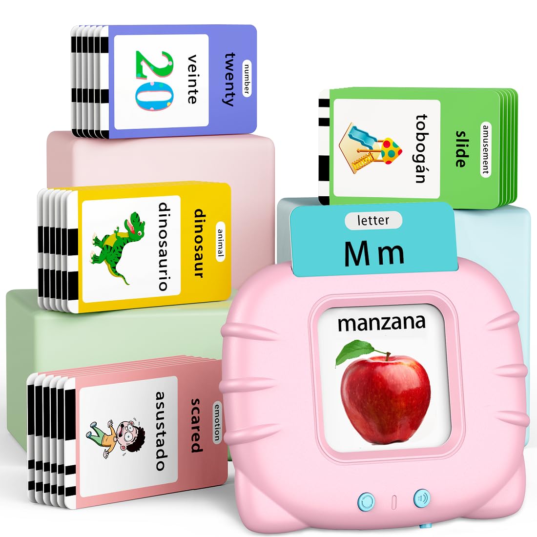 Brinquedo Educacional Eaever Bilingual 520 Sight Words Com Leitor