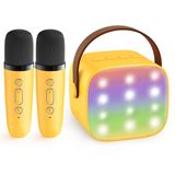 Máquina De Karaokê Yll Mini Alto-falante Bluetooth Portátil Com Microfone