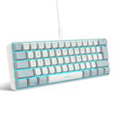 Teclado Para Jogos Snpurdiri 60% Com Fio Rgb Retroiluminado À Prova D&#39;água
