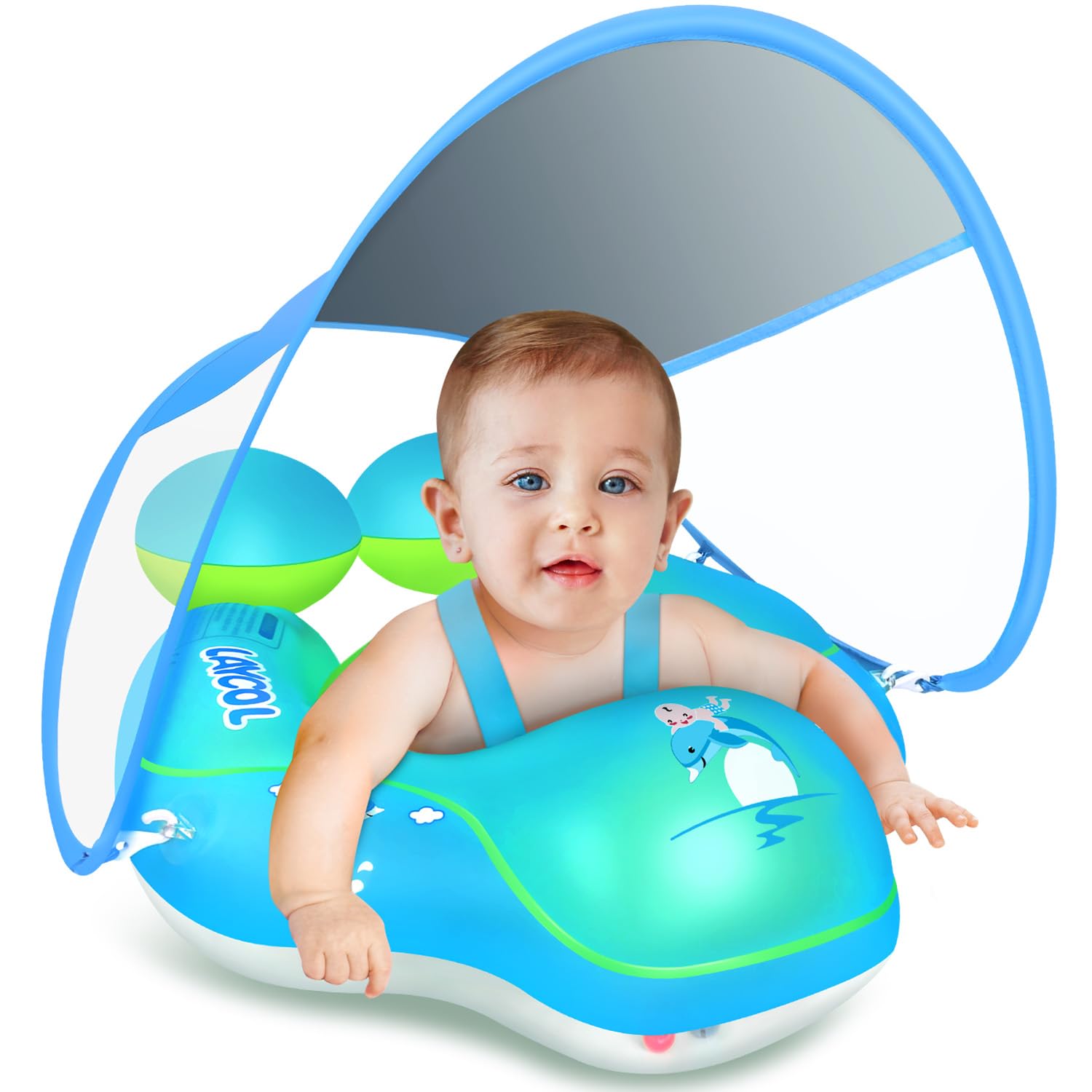Baby Pool Float Laycol Com Dossel De Proteção Solar Upf50+