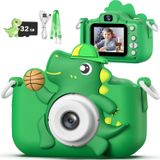 Câmera Infantil Masterbee Dinosaur 1080p Hd Age 3-12 Com Sd De 32 Gb