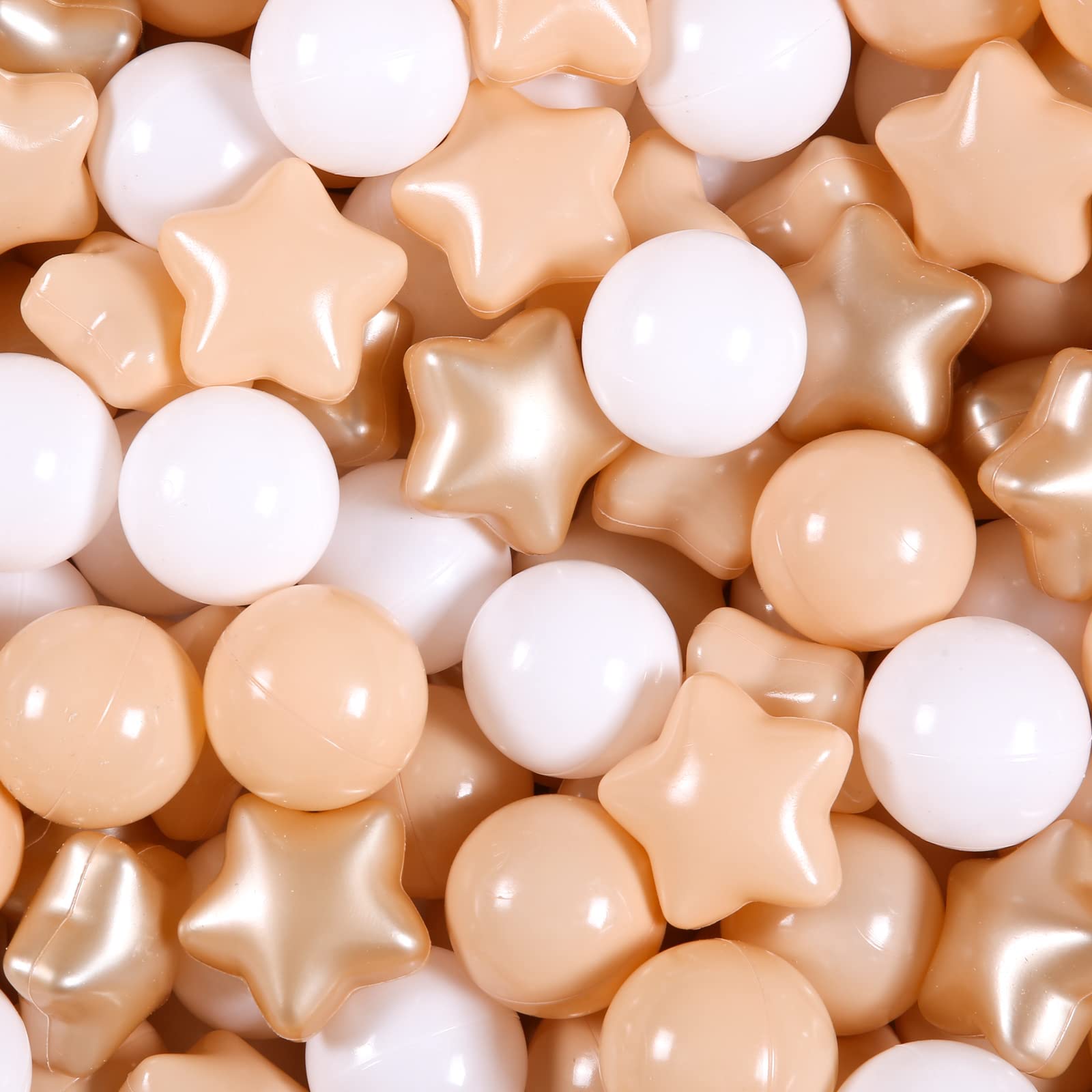 Ball Pit Balls Gogoso Star Balls 100 Plástico Macio Rosa 5,5 Cm