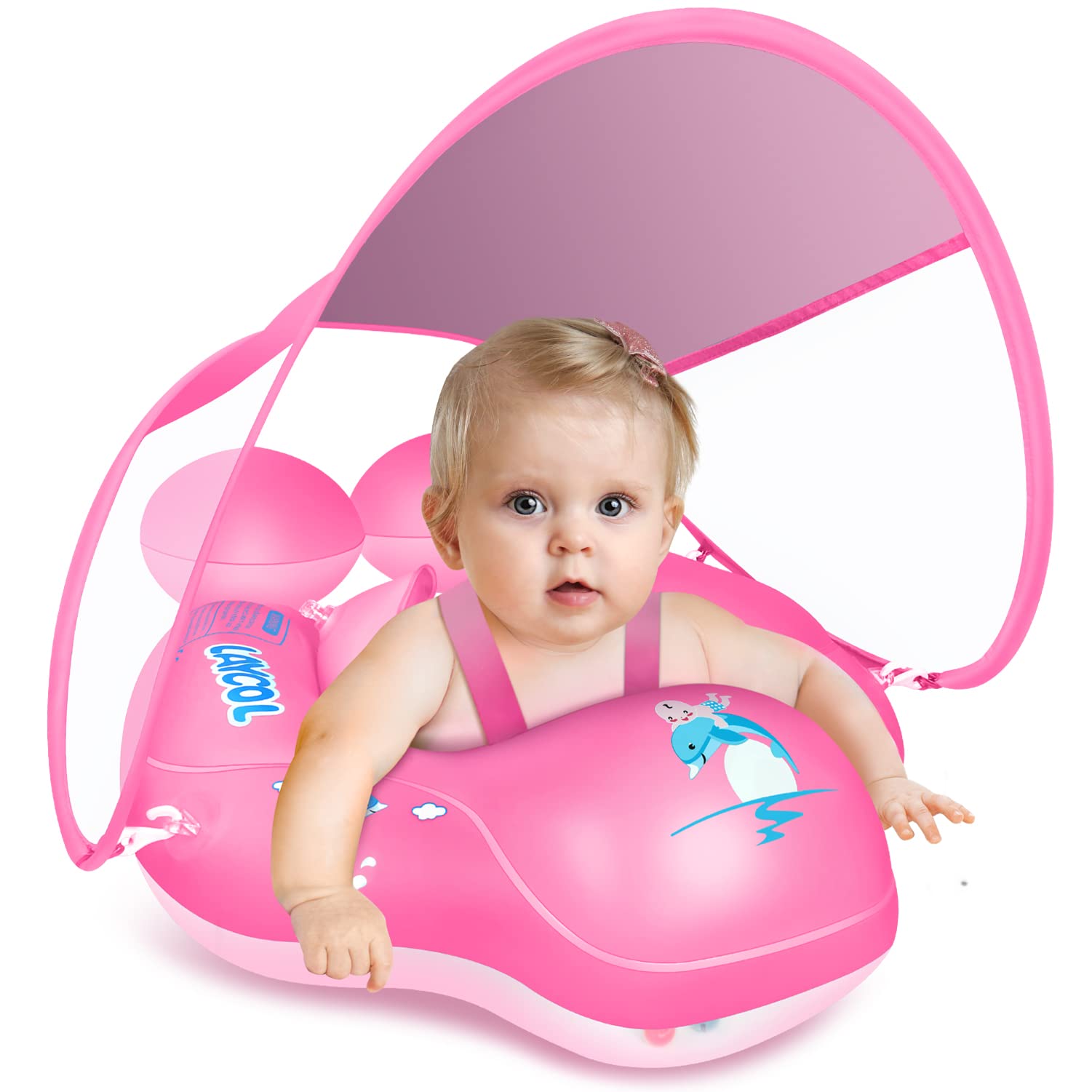 Baby Pool Float Laycol Com Dossel De Proteção Solar Upf50+