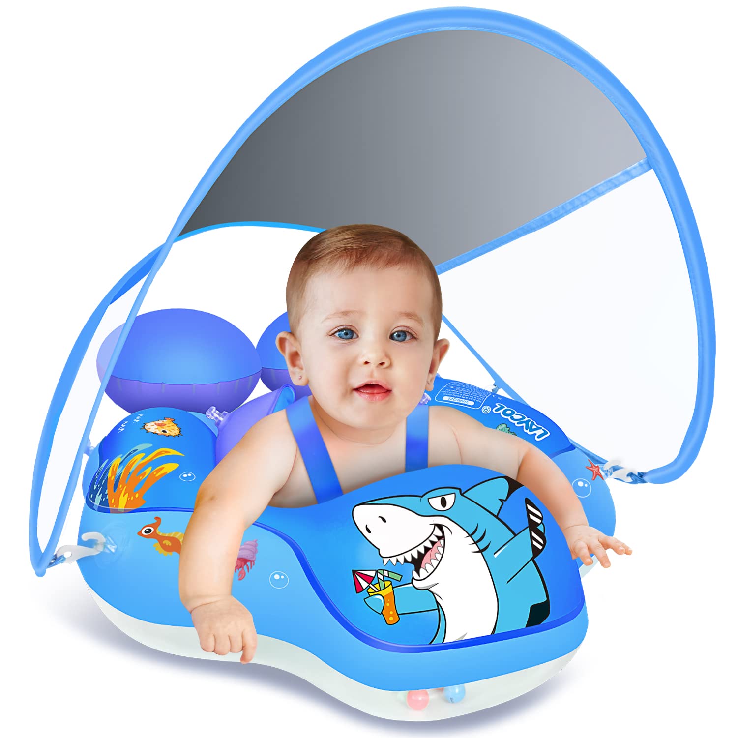 Baby Pool Float Laycol Com Dossel De Proteção Solar Upf50+