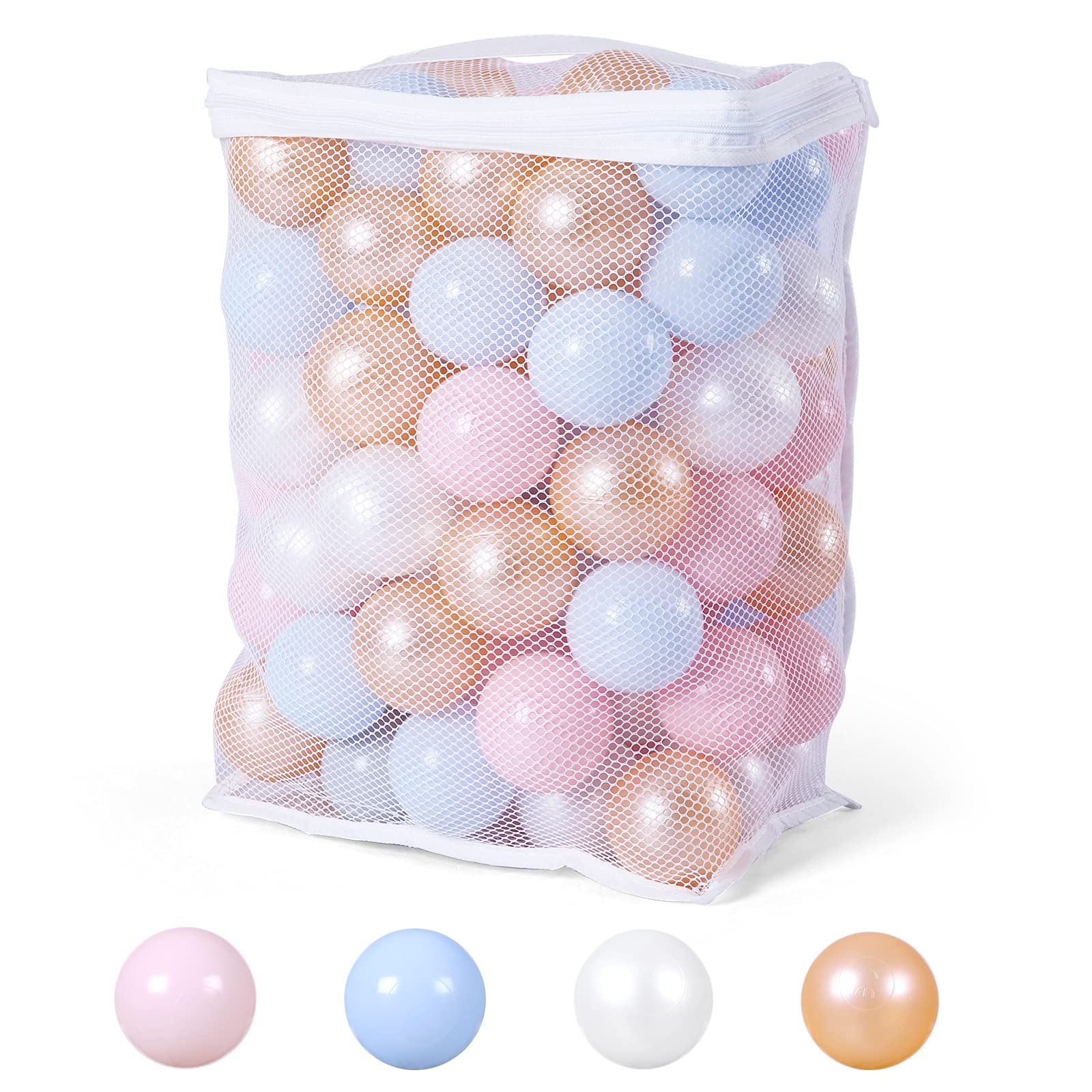 Ball Pit Balls Heopeis Macaron Ocean De 5,6 Cm, Pacote Com 100 Bolsas
