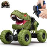 Carro De Dinossauro Com Controle Remoto Yezi Para Crianças De 3 A 12 Anos
