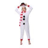 Macacão De Boneco De Neve Infantil Costume Rabtero Para Crianças De 4 A 6 Anos