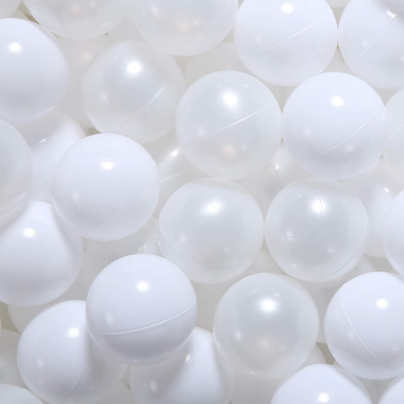 Ball Pit Balls Gogoso 100 Unidades Crush Proof Baby Play Ball White