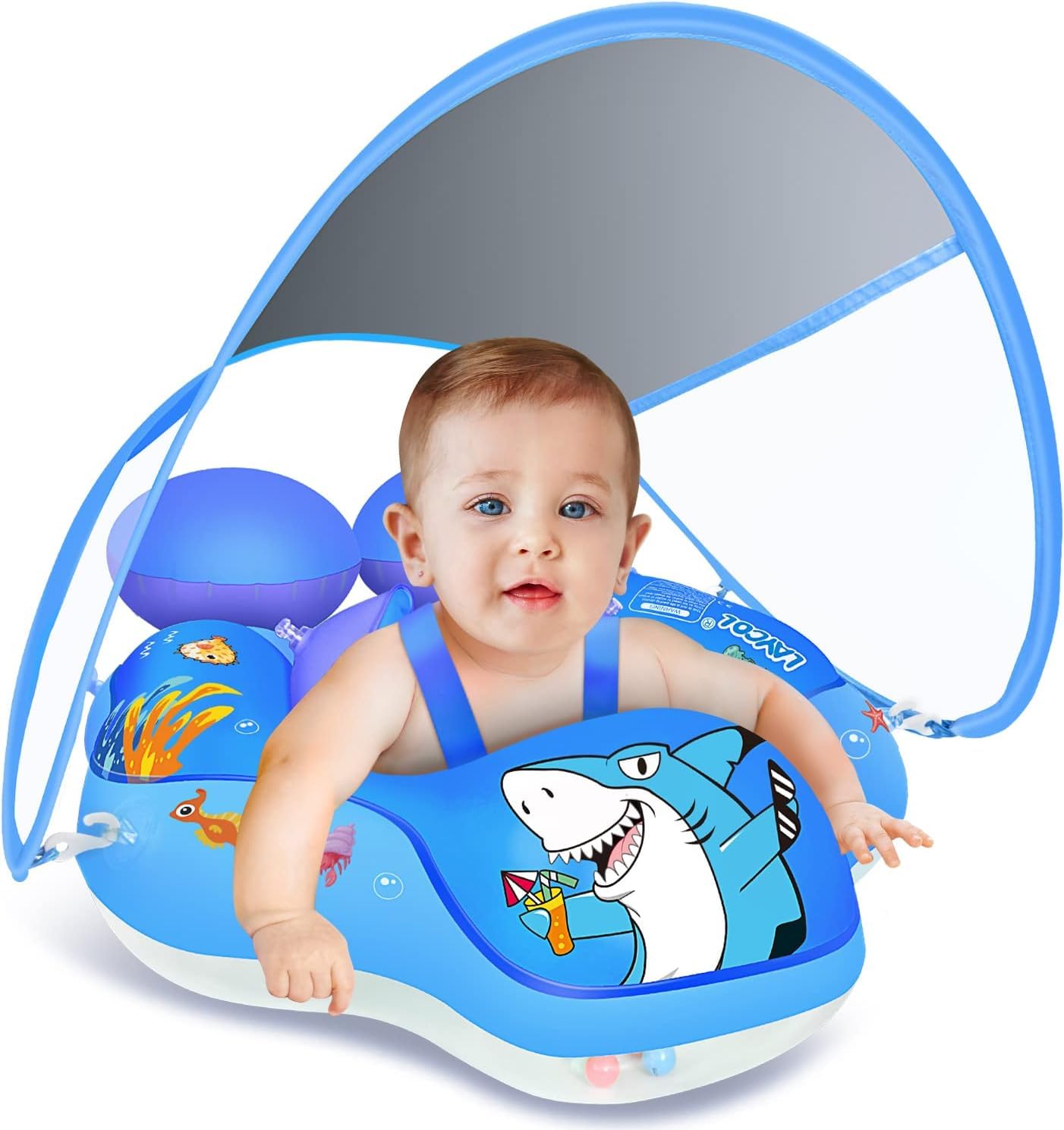 Baby Pool Float Laycol Com Dossel De Proteção Solar Upf50+