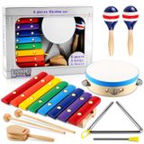 Instrumentos Musicais Looikoos Montessori Wooden Toys Toddler