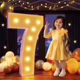 Marquee Numbers Imprsv 3ft Light Up Mosaic 70º Aniversário