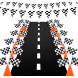 Decoração De Festa Yoelvn Racing Car Birthday Racecar 39 Unidades