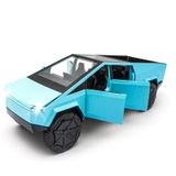 Caminhão De Brinquedo Qetupa Cybertruck Modelo 1/32 Fundido Sob Pressão Com Luzes Azuis