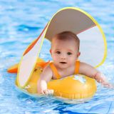 Baby Pool Float Balhvit No Flip Over Com Dossel Upf50+ 3-36m