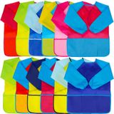 Kids Art Smocks, Ziptops, Aventais De Pintura À Prova D&#39;água, Pacote Com 12