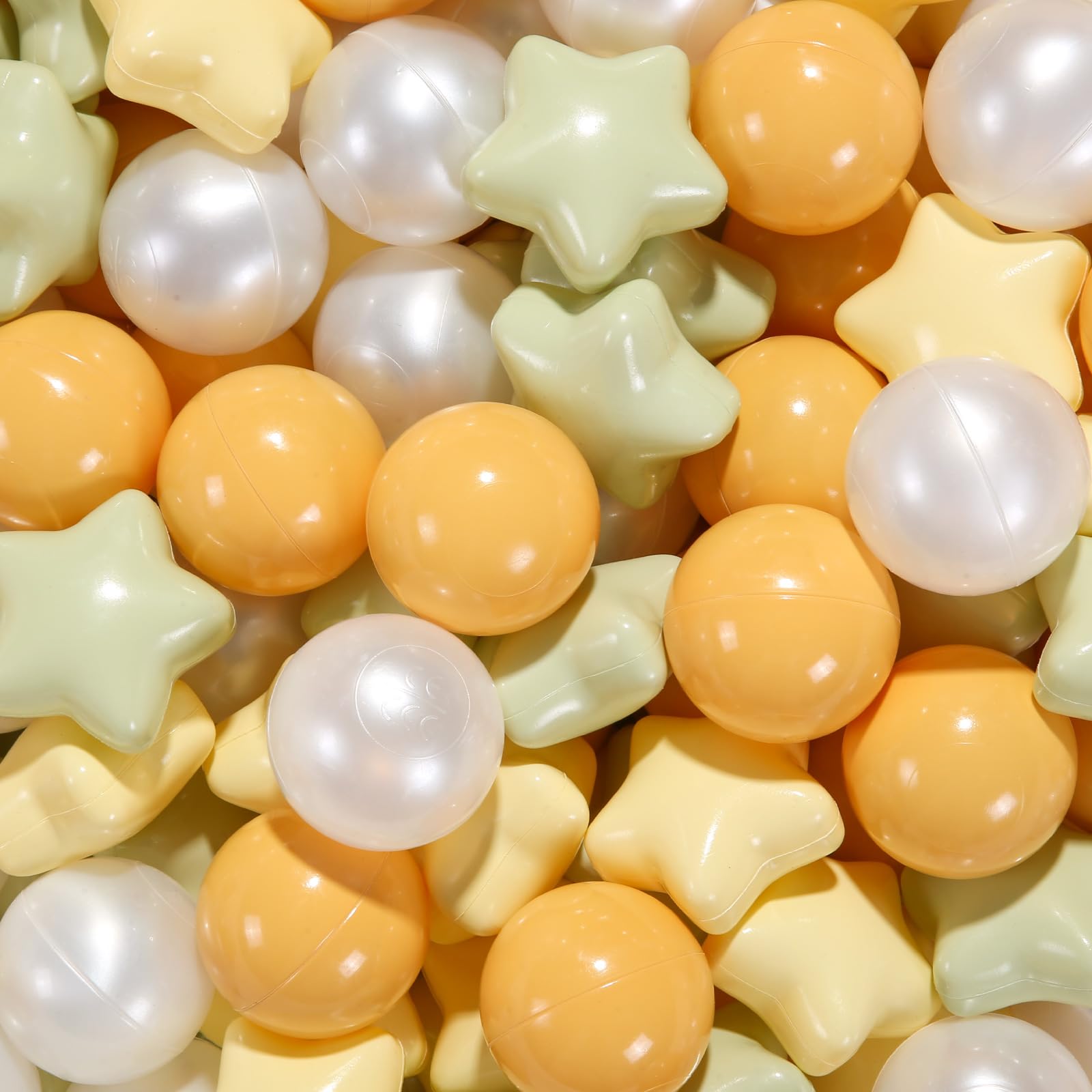 Ball Pit Balls Starbolo Star 100 Unidades Para Crianças Pequenas, Cor De Macaron