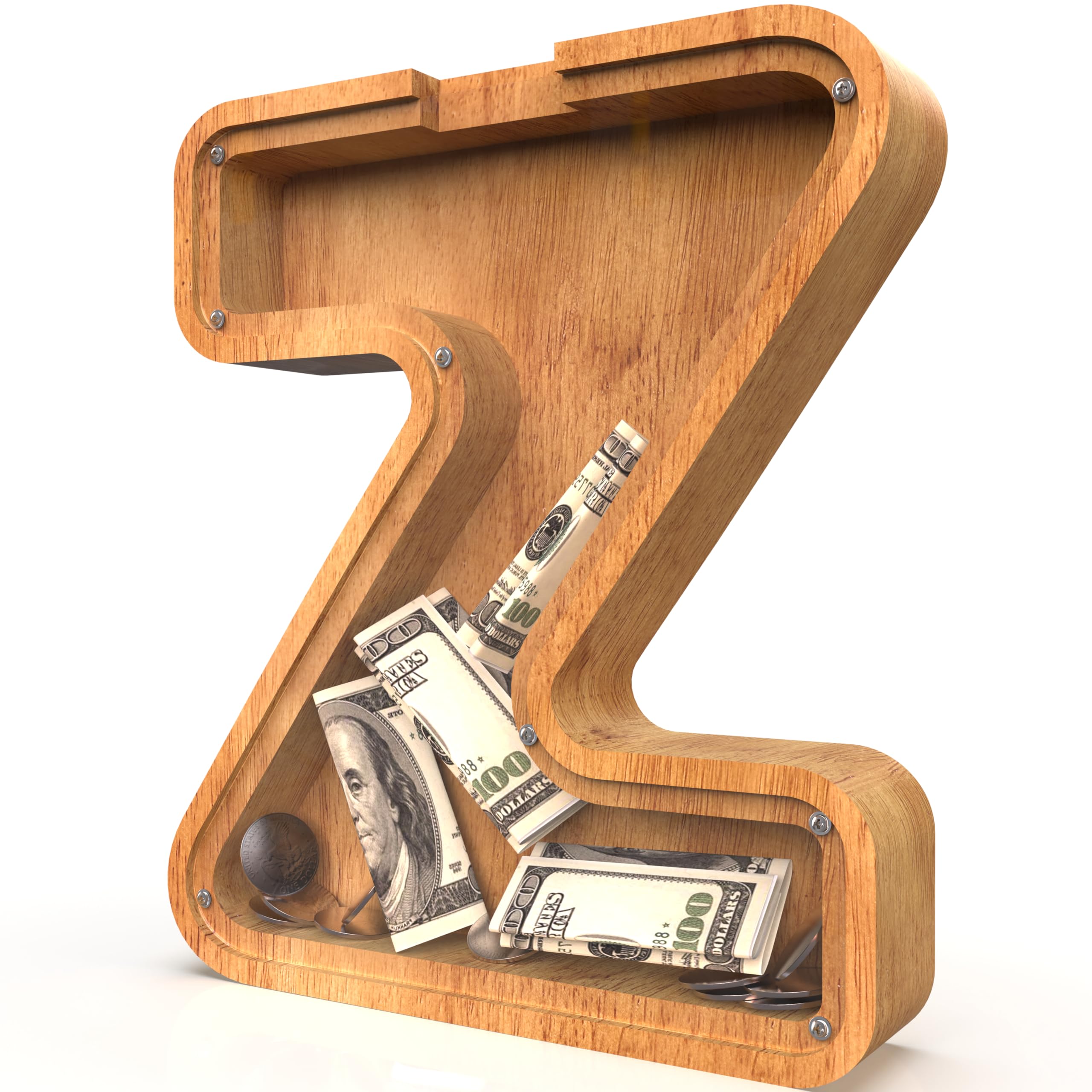 Carta De Madeira Piggy Bank Sulevalt Para Crianças, Meninos E Meninas