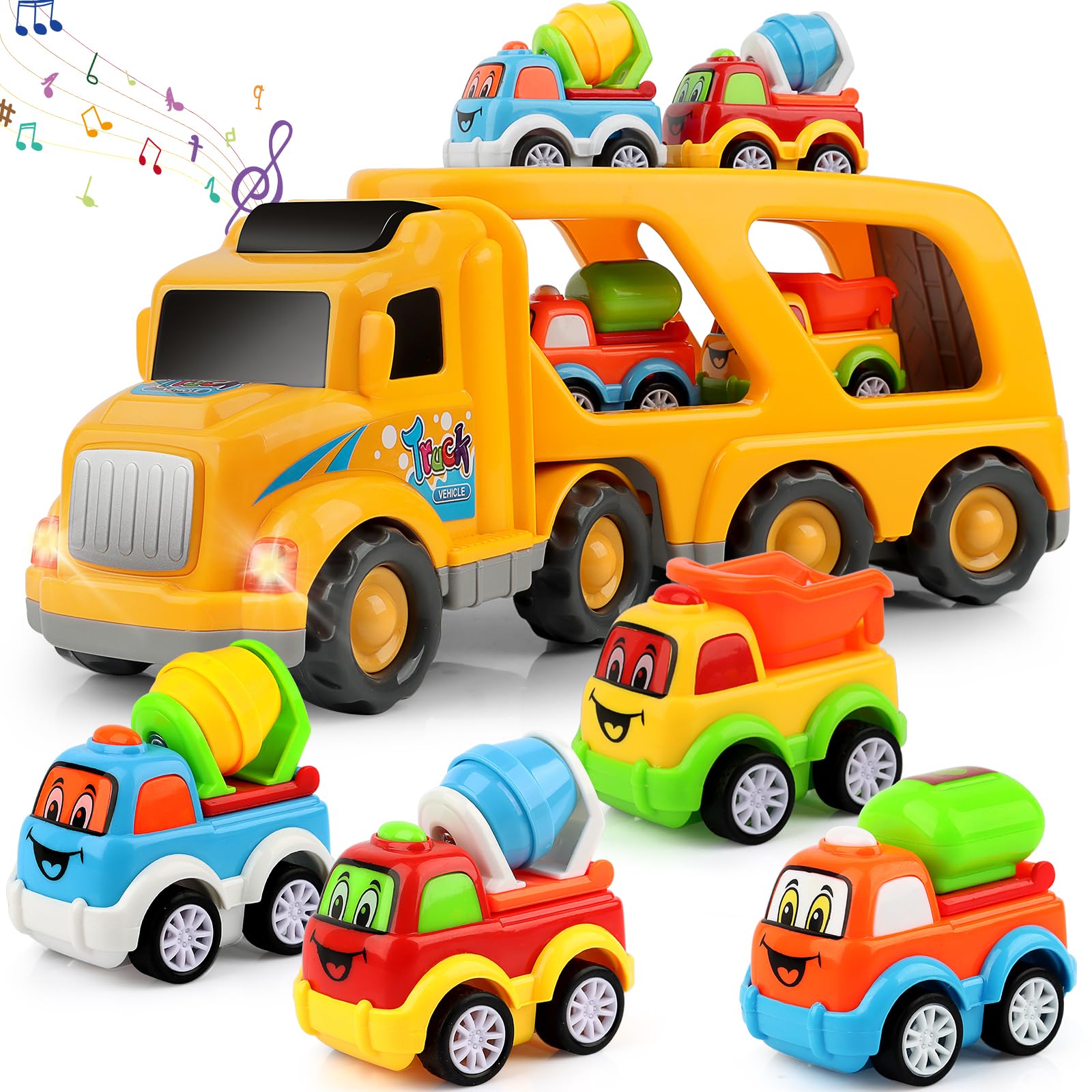 Caminhão De Construção Toy Nicmore 5 Em 1 Para Menino De 2 A 4 Anos