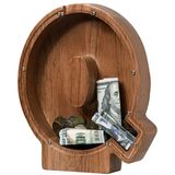 Piggy Bank Ladenk Wooden Large Letter Alphabet Q Para Crianças