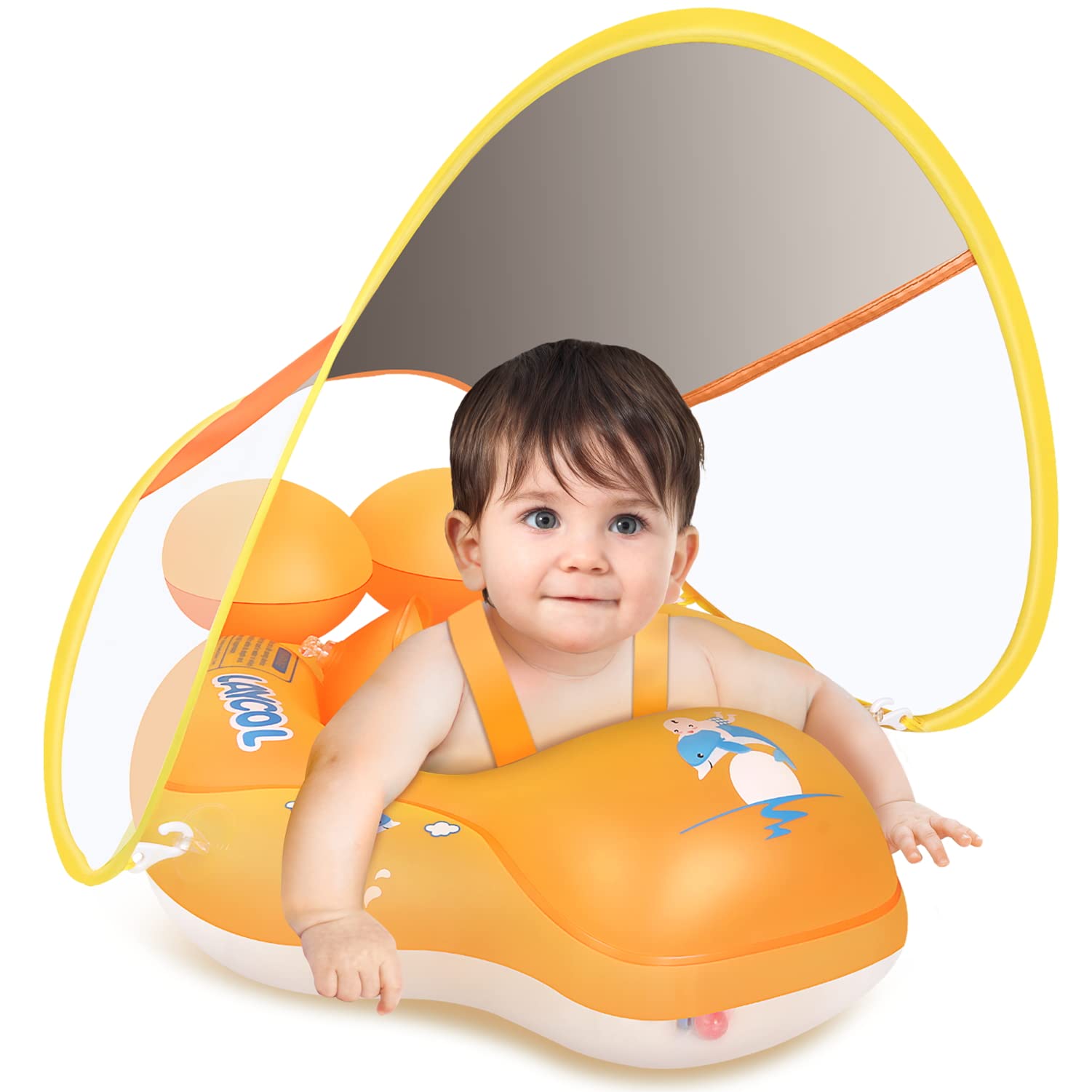 Baby Pool Float Laycol Com Dossel De Proteção Solar Upf50+