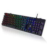 Teclado Para Jogos Risophy Mechanical Rgb 104 Teclas Blue Switch