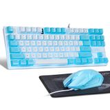 Combinação De Teclado E Mouse Chonchow Led Azul Retroiluminado 87 Teclas