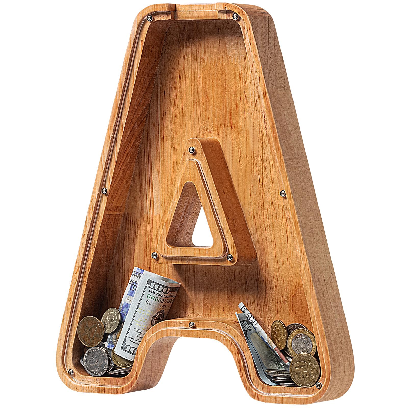 Carta De Madeira Piggy Bank Sulevalt Personalizada Para Crianças